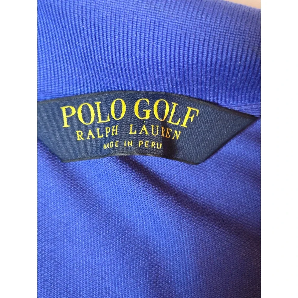 Vintage‎ Ralph Lauren Shirt Men 2XL Purple Polo Big Pony Golf Preppy Pima Cotton